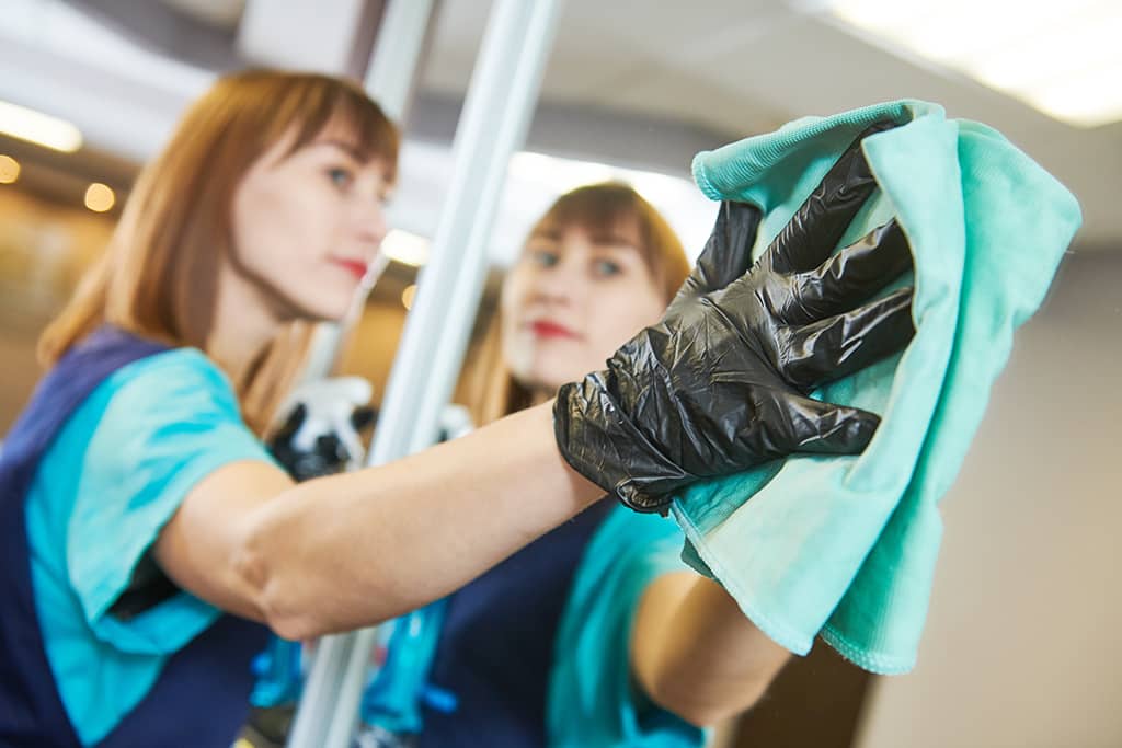 JanMaster Burlington cleaning services cleaning a local business